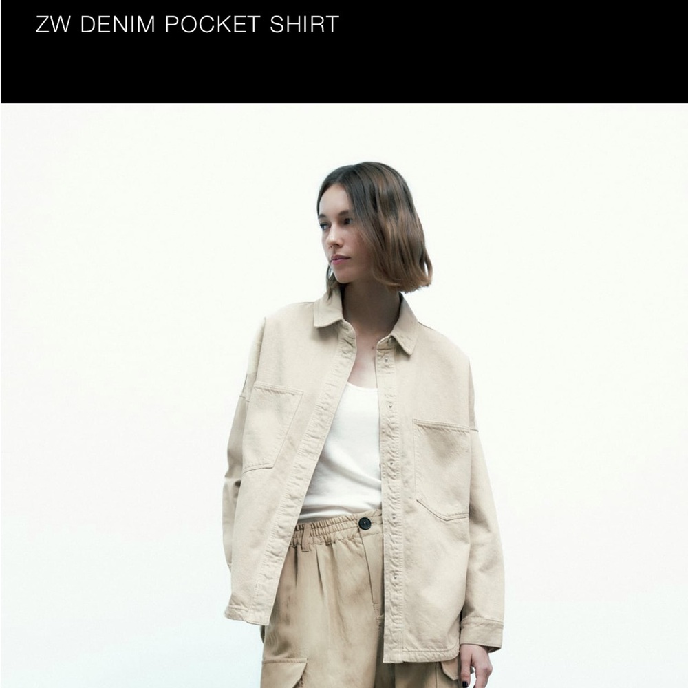 Zara denim shirt